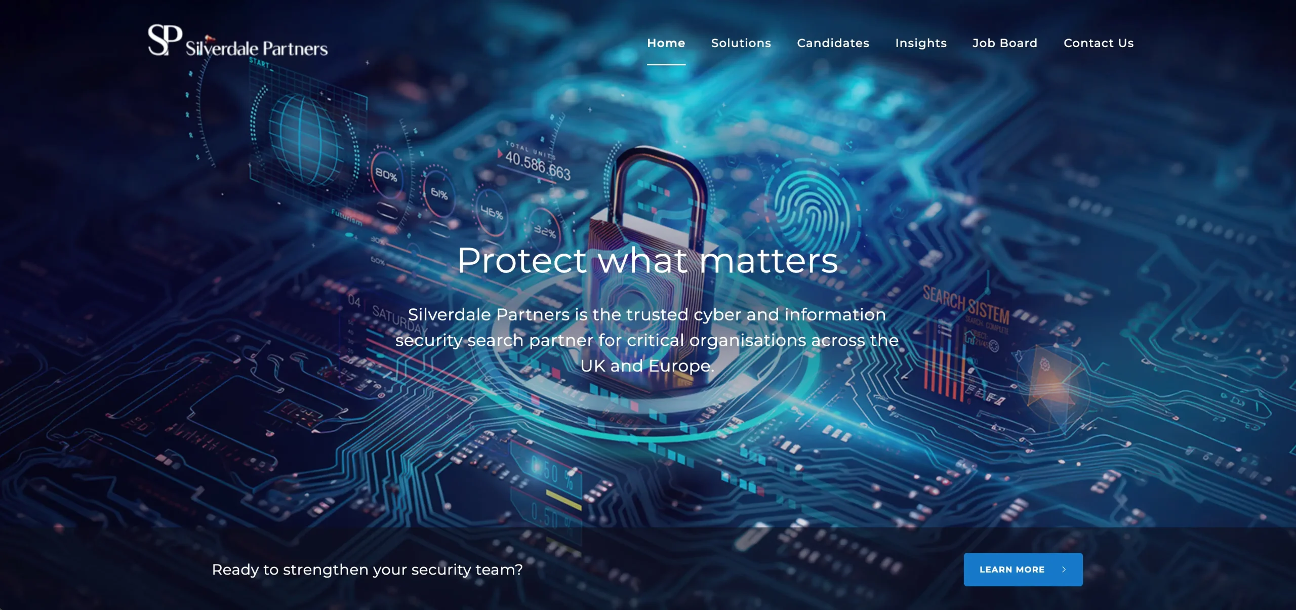 Silverdale Partners old website hero