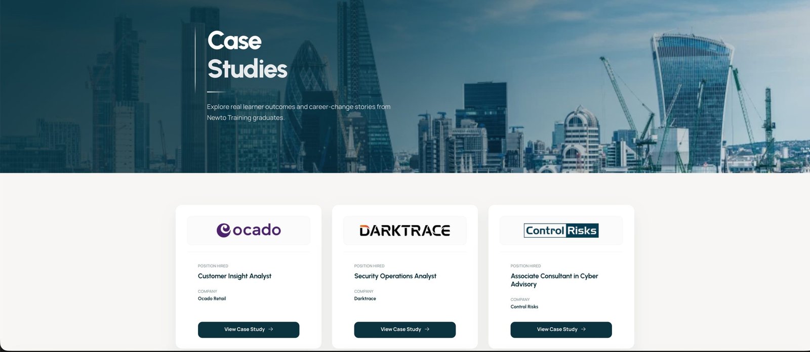 Newto Recruitment case study detail section