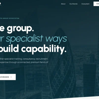 Newto Group homepage hero